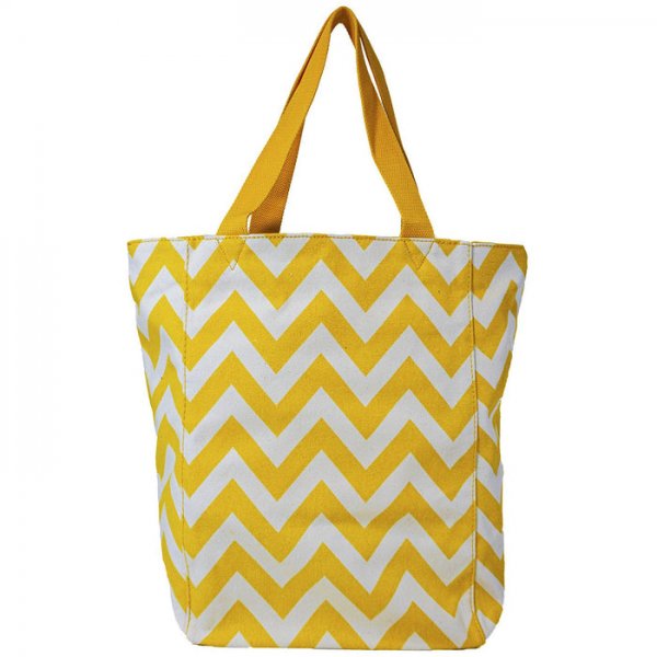 Chevron Large Canvas Tote Bags